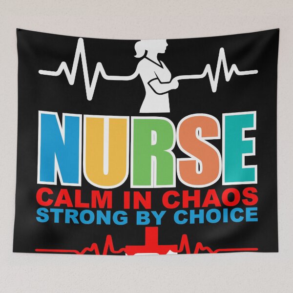 Item preview, Nurse Calm In Chaos Strong By Choice designed and sold by VibeForgeCo24.
