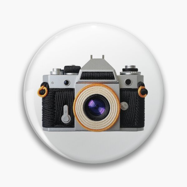 Item preview, Vintage Camera Embroidered Iron-On Patch – Retro Design designed and sold by Peecoo.