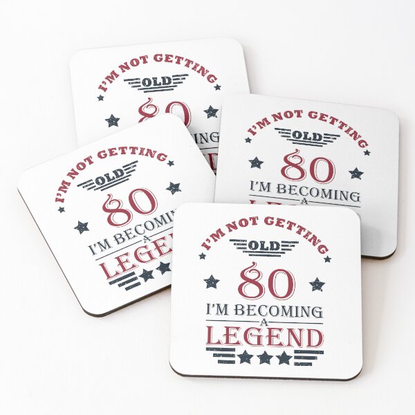 Item preview, I'm Not Getting Old I'm Becoming A Legend - Vintage 80 years old - 80th Birthday Party Gift designed and sold by Alexaltay.