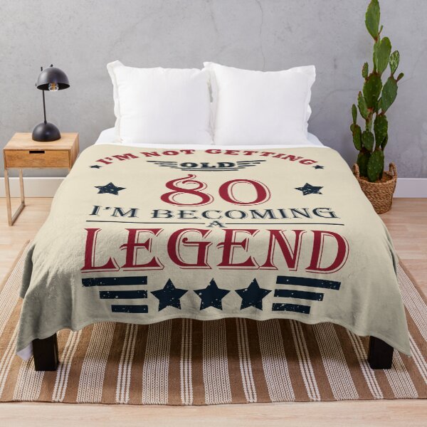 Item preview, I'm Not Getting Old I'm Becoming A Legend - Vintage 80 years old - 80th Birthday Party Gift designed and sold by Alexaltay.