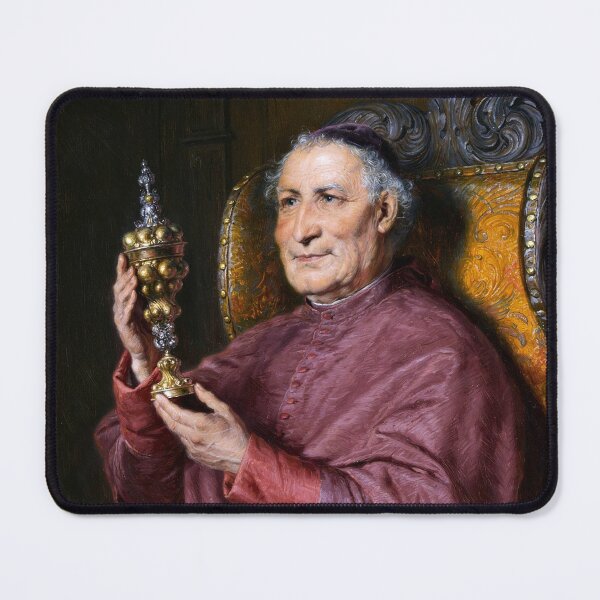 Item preview, Monk contemplating a columbine cup by Eduard von Grützner designed and sold by The Breathing Paint.