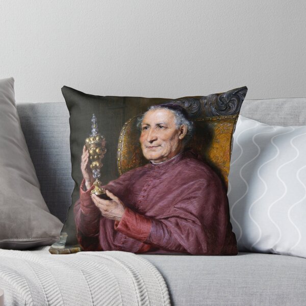 Item preview, Monk contemplating a columbine cup by Eduard von Grützner designed and sold by The Breathing Paint.