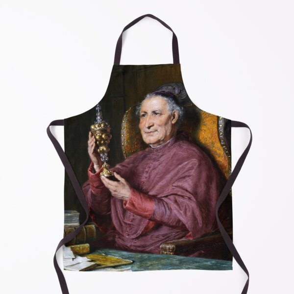 Item preview, Monk contemplating a columbine cup by Eduard von Grützner designed and sold by The Breathing Paint.