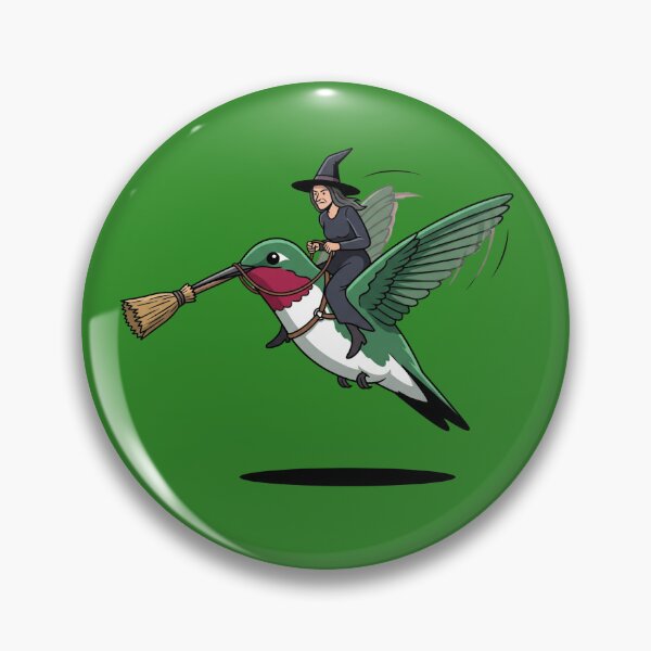 Item preview, Witch Riding A Giant Hummingbird designed and sold by Rare By Hero.