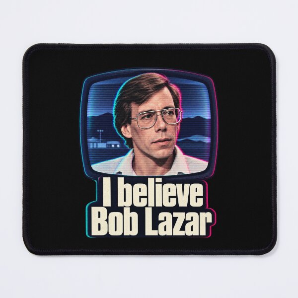 Item preview, I believe Bob Lazar - Vintage VHS Television Portrait designed and sold by thefreezoneart.