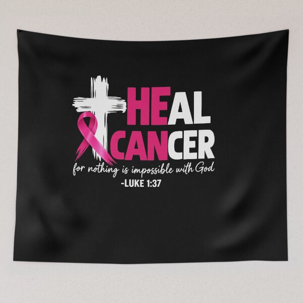 Item preview, Heal Cancer For Nothing Is Impossible With God Luke 1:37 Christian Faith Spiritual Healing Awareness Hope designed and sold by sportfantees.