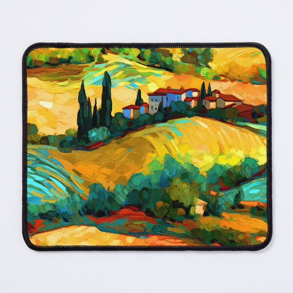 Item preview, Italian Countryside Colorful Landscape Abstract Hills Digital Art designed and sold by DEC02.