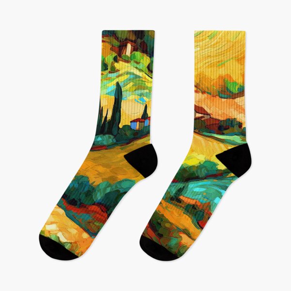 Item preview, Italian Countryside Colorful Landscape Abstract Hills Digital Art designed and sold by DEC02.