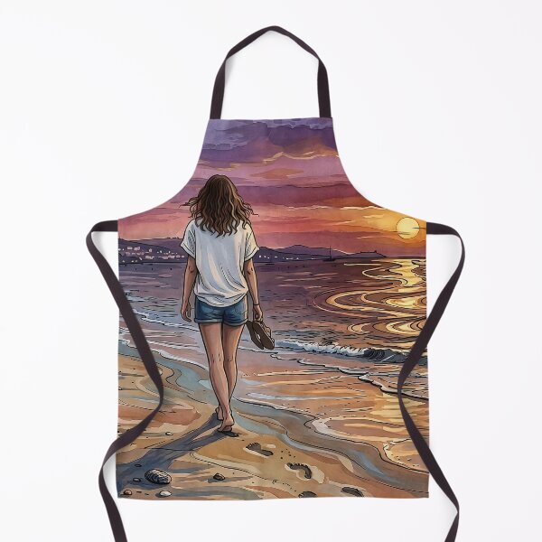 Item preview, Sunset Beach – Ocean Sunset, Crescent Moon & Dreamy Coastal Aesthetic designed and sold by Y-MOONSTAR.