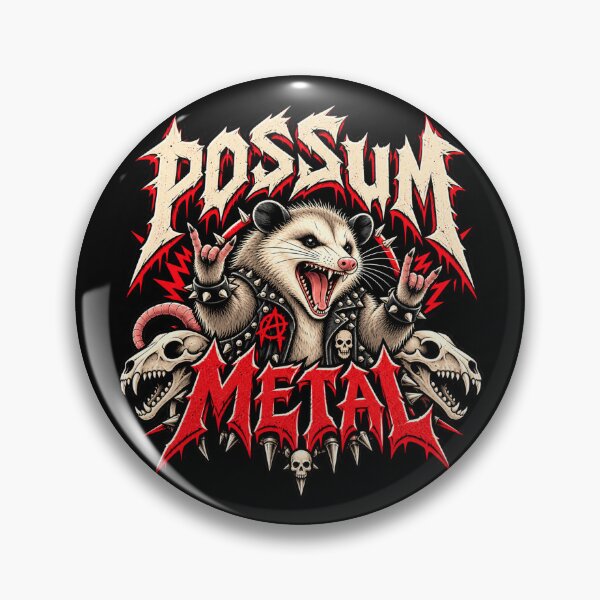 Item preview, Possum Metal Heavy Metal Opossum designed and sold by Pandaburba.