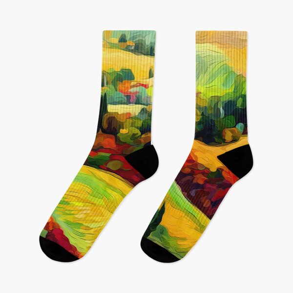 Item preview, Italian Countryside Colorful Hills Landscape Abstract Digital Art designed and sold by DEC02.