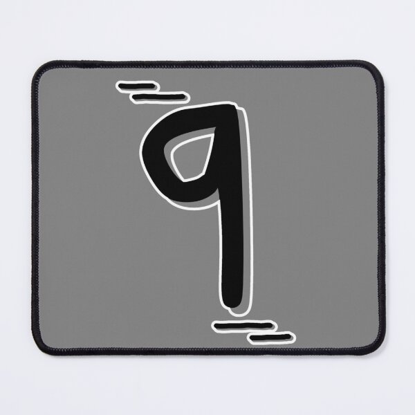 Item preview, Number 9 - Bold Black Artistic Numeral Design designed and sold by Dyche Studio.