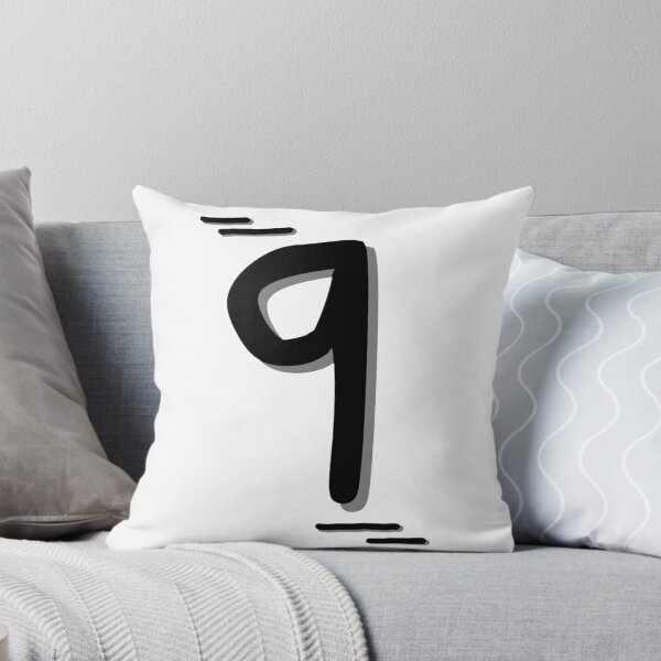 Item preview, Number 9 - Bold Black Artistic Numeral Design designed and sold by Dyche Studio.