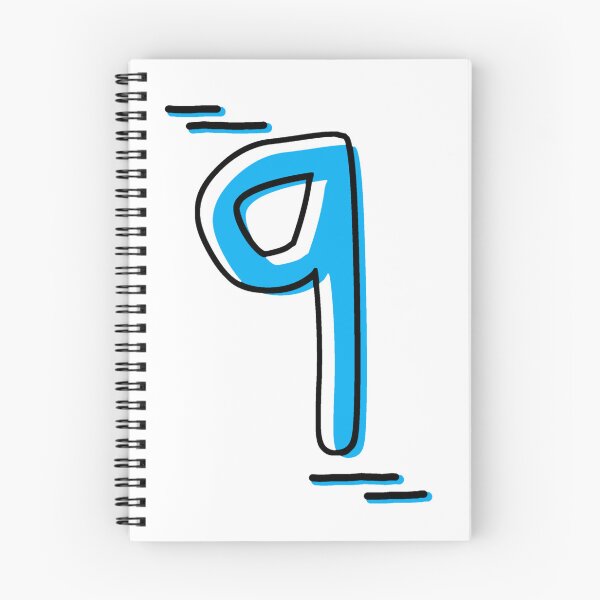 Item preview, Number 9 - Bold Blue Artistic Numeral Design designed and sold by Dyche Studio.