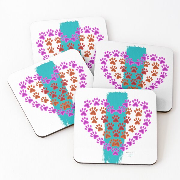 Item preview, Pink footprint heart designed and sold by EstudioTurquesa.