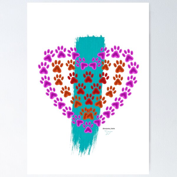 Item preview, Pink footprint heart designed and sold by EstudioTurquesa.
