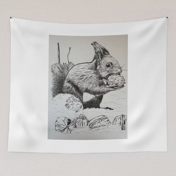 Item preview, Squirrel enjoying a nut designed and sold by Ccrisart75-.