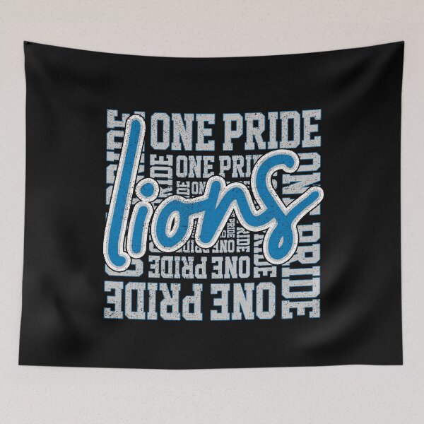 Item preview, Vintage One Pride Script Lions Distressed Football Sports Team Spirit designed and sold by RockTheFeal.