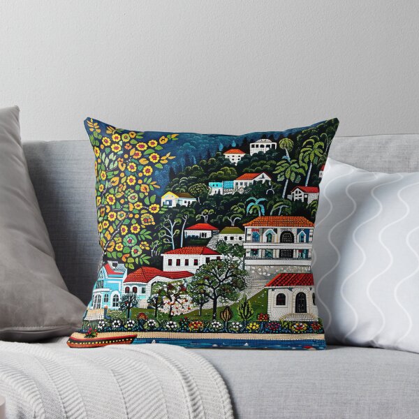 Item preview, Charming Seaside Mediterranean Village (Faux) Mosaic-Style Art designed and sold by DEC02.