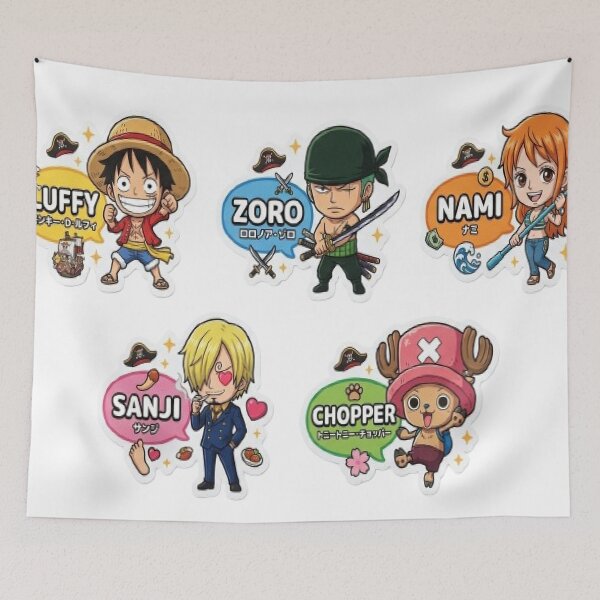 Item preview, Straw Hat Crew Chibi Pirate Sticker Pack designed and sold by Galaxato.