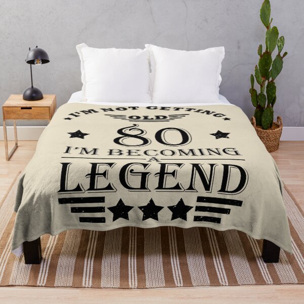 Item preview, I'm Not Getting Old I'm Becoming A Legend - Vintage 80 years old - 80th Birthday Party Gift designed and sold by Alexaltay.