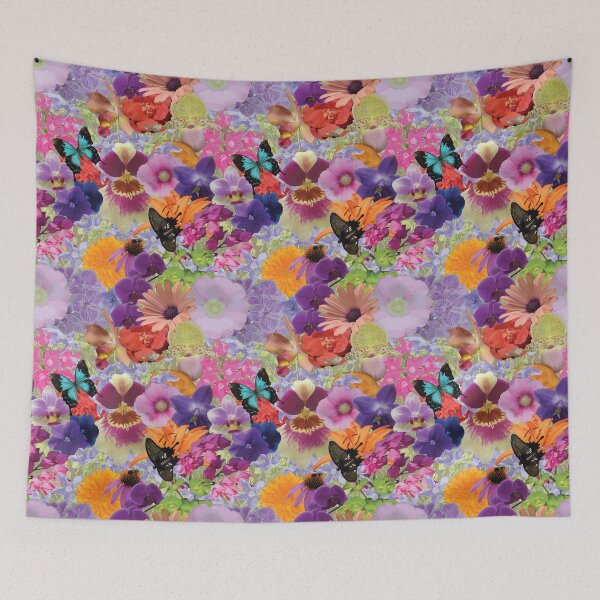 Item preview, Tropical Flowers with Chartreuse Background designed and sold by Digitalmyth's Designs.