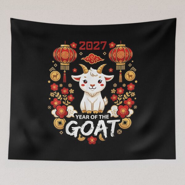 Item preview, Year Of The Goat 2027 羊年 Chinese Lunar New Year Chinese Zodiac designed and sold by BASKN.