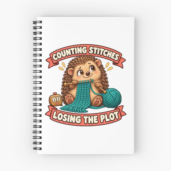 Item preview, Knitting Hedgehog Counting Stitches Losing the Plot designed and sold by SAS-Designer.