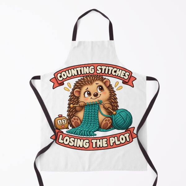Item preview, Knitting Hedgehog Counting Stitches Losing the Plot designed and sold by SAS-Designer.