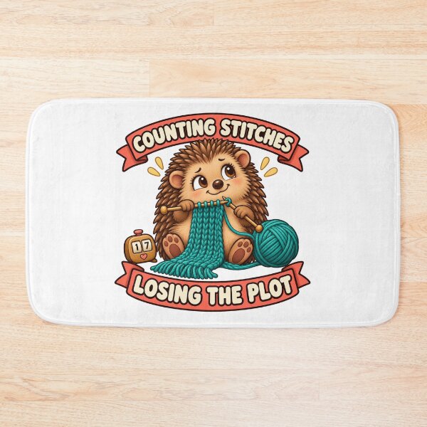 Item preview, Knitting Hedgehog Counting Stitches Losing the Plot designed and sold by SAS-Designer.