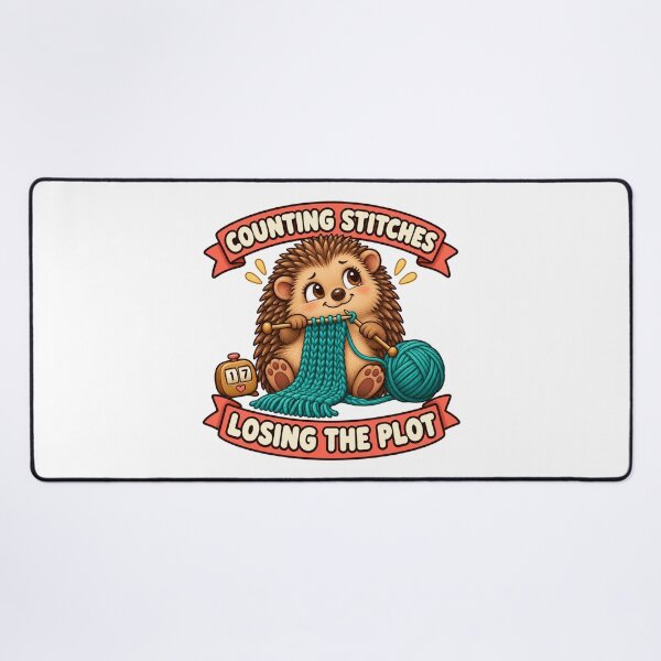 Item preview, Knitting Hedgehog Counting Stitches Losing the Plot designed and sold by SAS-Designer.