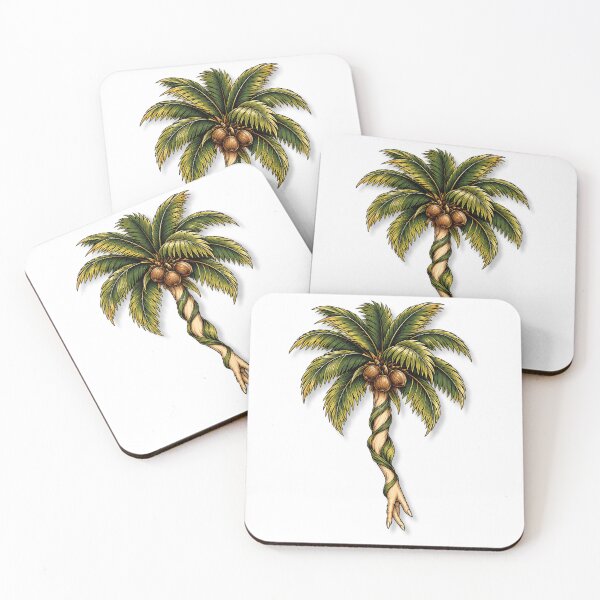 Item preview, Tropical Palm Tree & Witchy Hand Vintage Surreal Botanical Cottagecore Art designed and sold by YOFANTZ!.