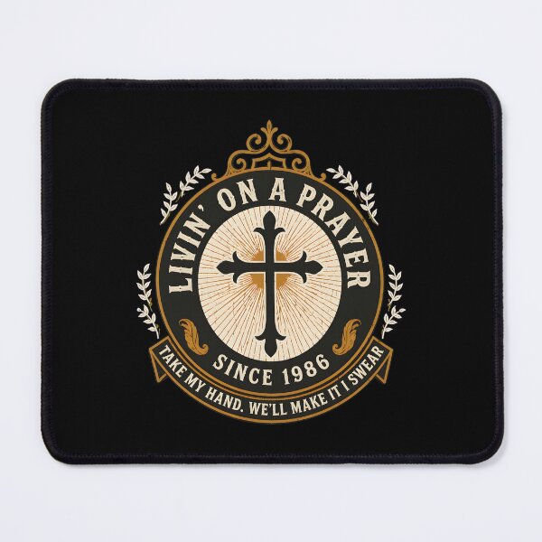 Item preview, Livin's On A Prayers Rock 80s Song-57 designed and sold by KittySCuteArt.