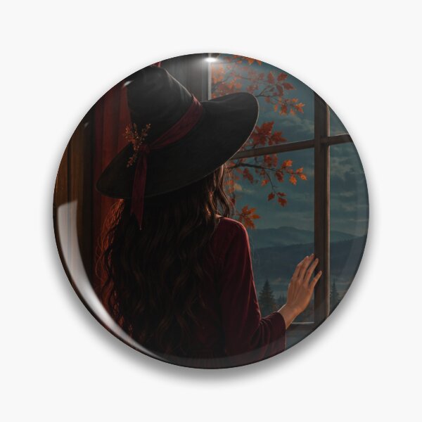 Item preview, Cozy Autumn Witch by the Moonlit Window designed and sold by Gold&pixels.