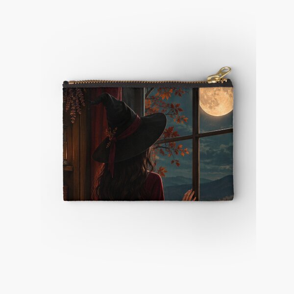 Item preview, Cozy Autumn Witch by the Moonlit Window designed and sold by Gold&pixels.