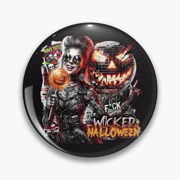 Item preview, Halloween Wicked Disco Pumpkin Rave Woman designed and sold by Voodoo Store Paranormal Collections.
