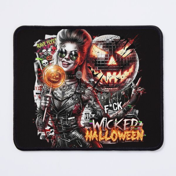Item preview, Halloween Wicked Disco Pumpkin Rave Woman designed and sold by Voodoo Store Paranormal Collections.