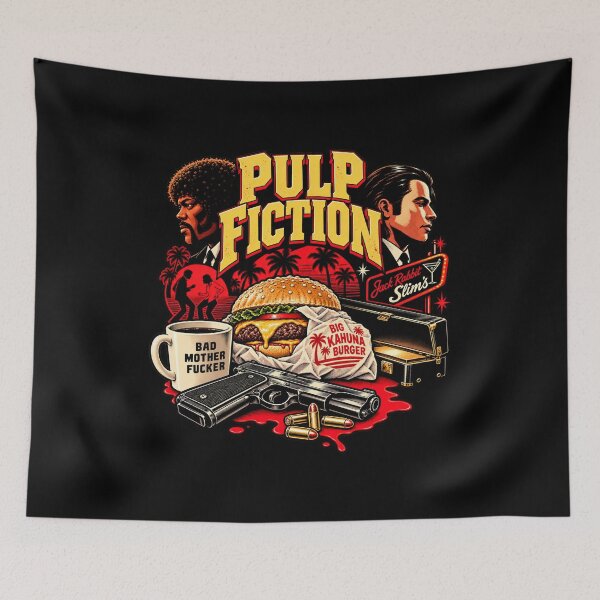Item preview, Pulp Fiction Big Kahuna Burger Retro Movie designed and sold by Pandaburba.