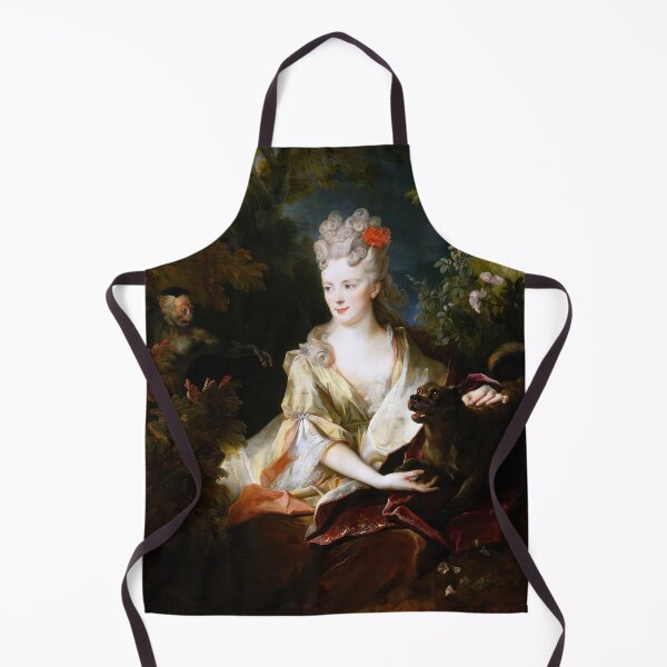 Item preview, Portrait of a lady with a dog and a monkey by Nicolas de Largillière designed and sold by The Breathing Paint.