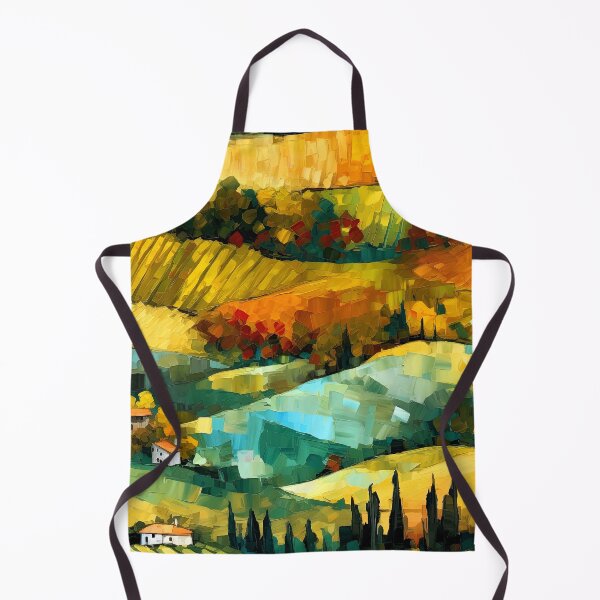 Item preview, Italian Countryside Colorful Hills Abstract Landscape Digital Art designed and sold by DEC02.