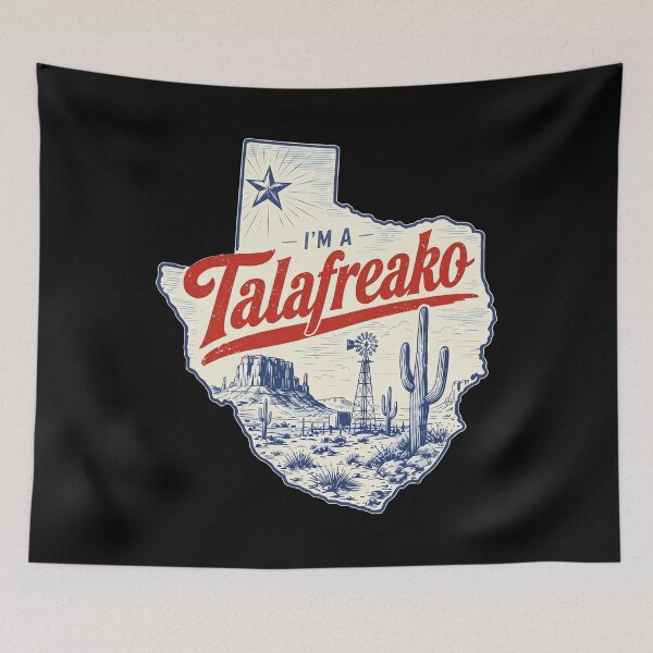 Item preview, I'm A Talafreako Texas Map Western Landscape designed and sold by ismaelgeme.