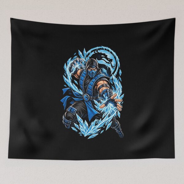 Item preview, Sub-Zero Mortal Kombat Ice Ninja Warrior designed and sold by Pandaburba.