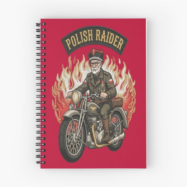 Item preview, Polish Rider Vintage Retro Patriotic Motorcycle Art designed and sold by FABIOLA1970.