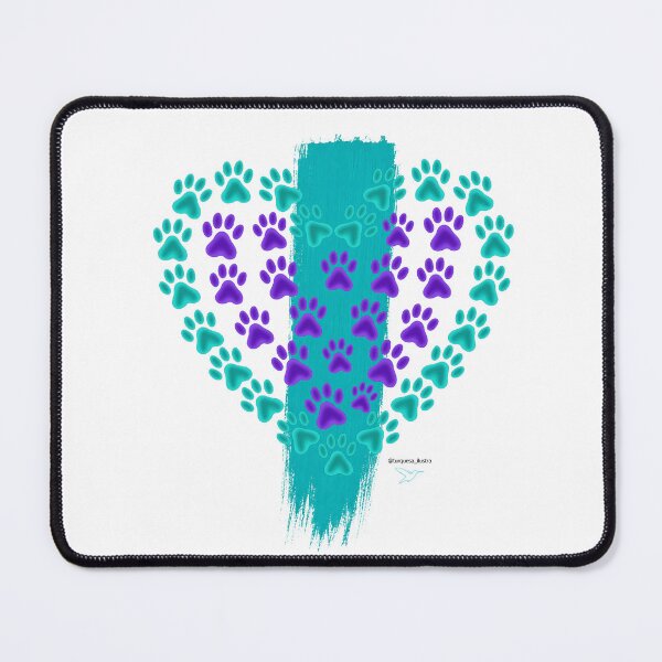 Item preview, Blue Footprint Heart designed and sold by EstudioTurquesa.