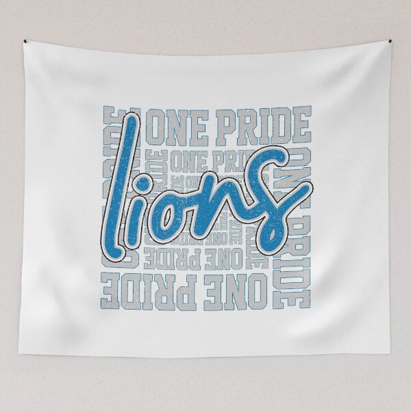Item preview, One Pride Vintage Lions Script Distressed Football Sports Team Spirit designed and sold by RockTheFeal.