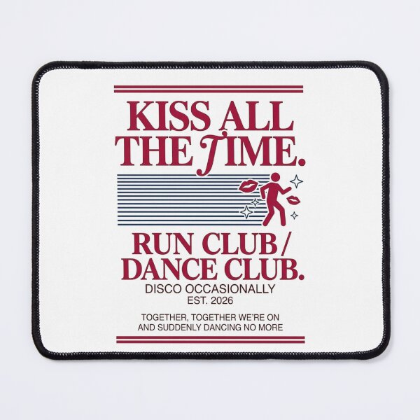 Item preview, Kiss All The Time Run Club Vintage Retro Graphic designed and sold by So Golden Shop.