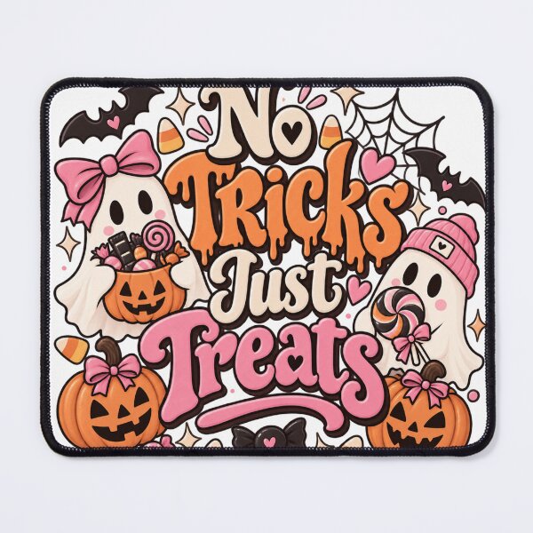 Item preview, No Tricks Just Treats Cute Halloween Candy Ghost Design designed and sold by Funkystreet.