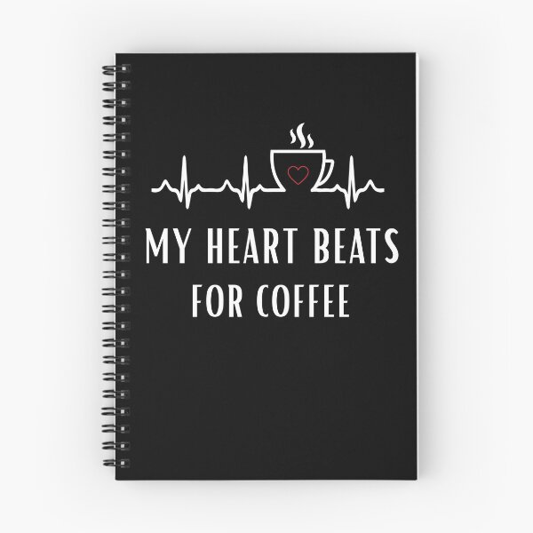 Item preview, My Heart Beats for Coffee Funny Coffee Lover Design designed and sold by MadeByMira.