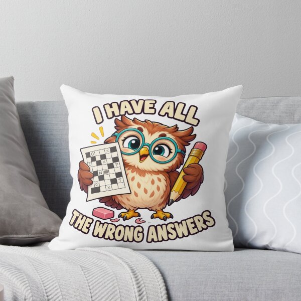 Item preview, Crossword Owl All the Wrong Answers designed and sold by SAS-Designer.
