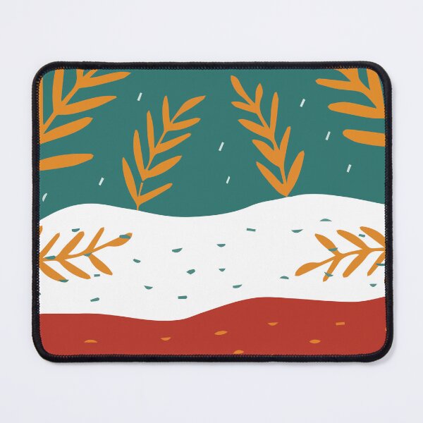 Item preview, Abstract Leaves and Wavy Color Block Art designed and sold by PIXeez⭐️⭐️⭐️⭐️⭐️.